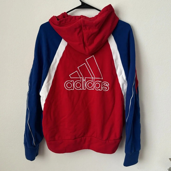 Adidas multicolor zip up logo hoodie - Picture 3 of 6